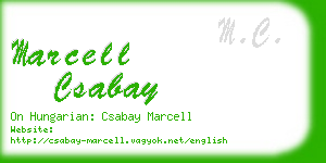 marcell csabay business card